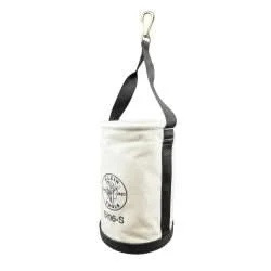 Klein Tools 5106S Straight Wall Bucket with Swivel Snap Hook
