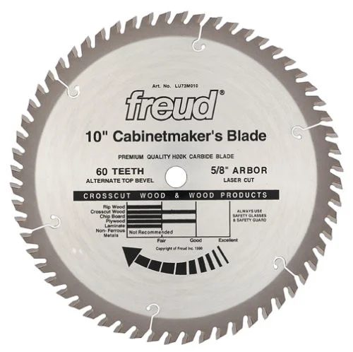 Freud 10-Inch 60 tooth crosscutting saw blade