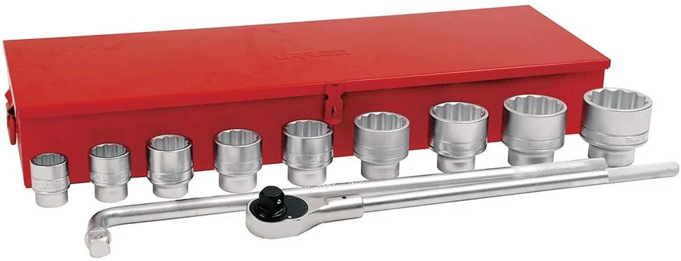 1" Drive Socket 12 Pieces Set With Accessories 5800AM