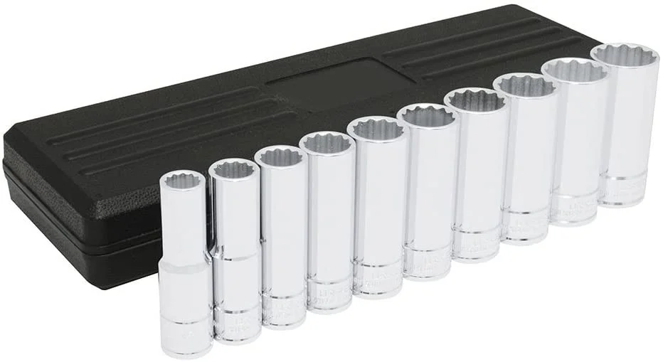 1/2" Drive 12-Point Sockets 10 Pieces Set 5400PHM