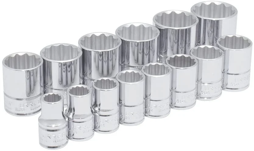 1/2" Drive 12-Point Sockets 14 Pieces Set 5400PA