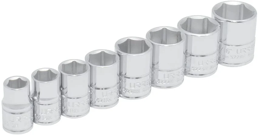 3/8" Drive 6-Point Socket 8 Pieces Set S02HS