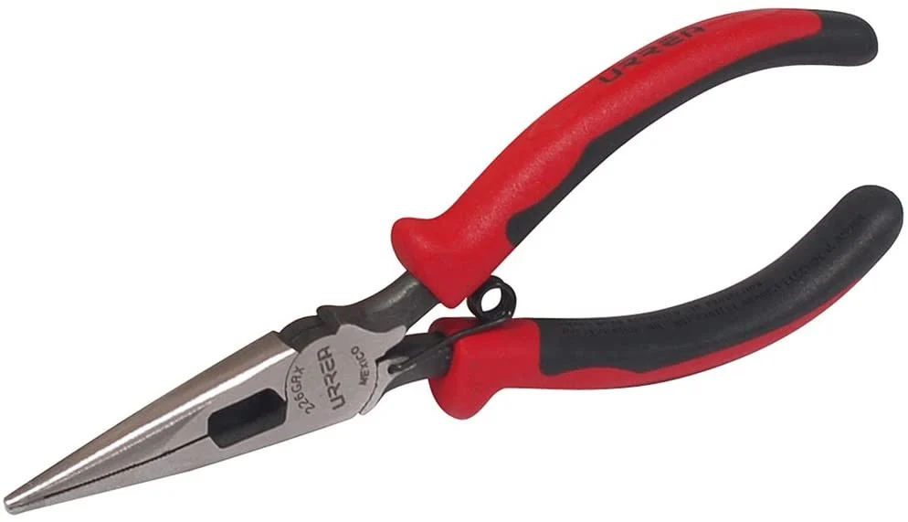 6-23/32 Inch Long Nose Side Cut  With Spring Heavy-duty Bimaterial Electrician P
