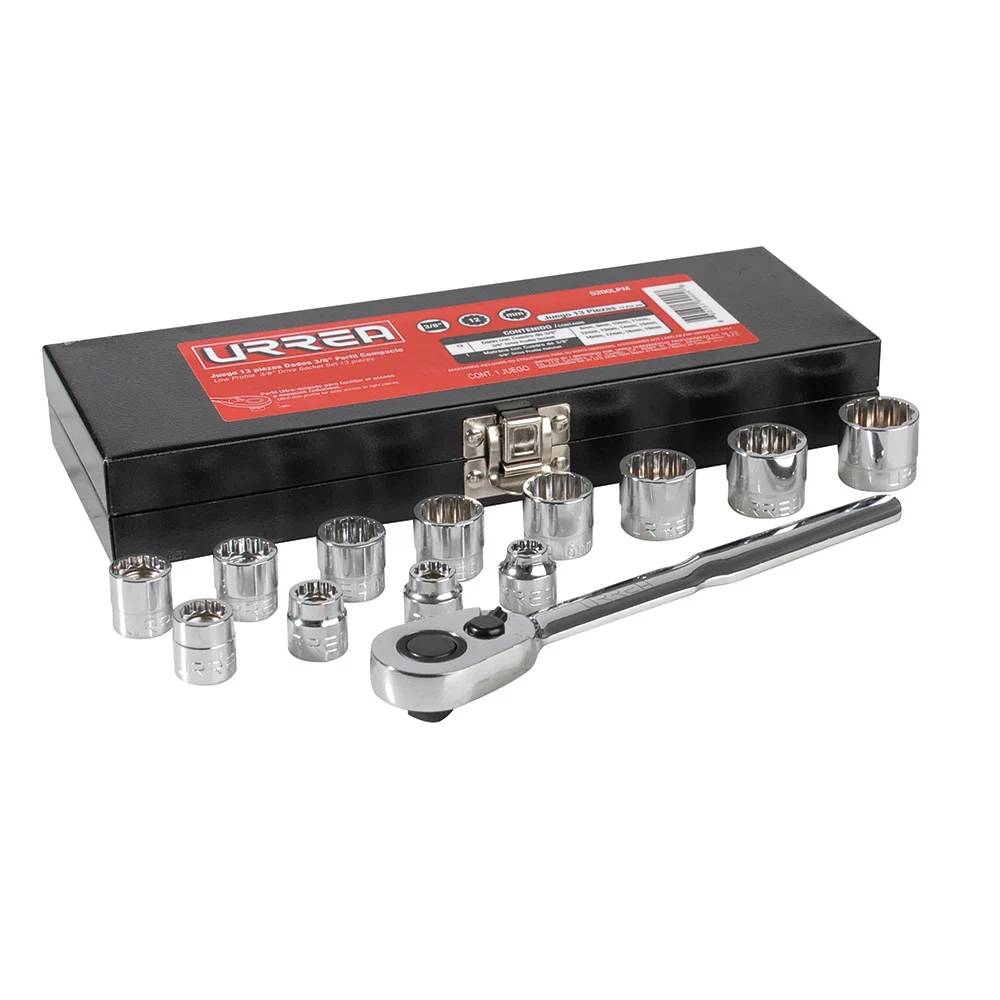 3/8" Drive Socket 13 Pieces Set With Accessories 5200LPM