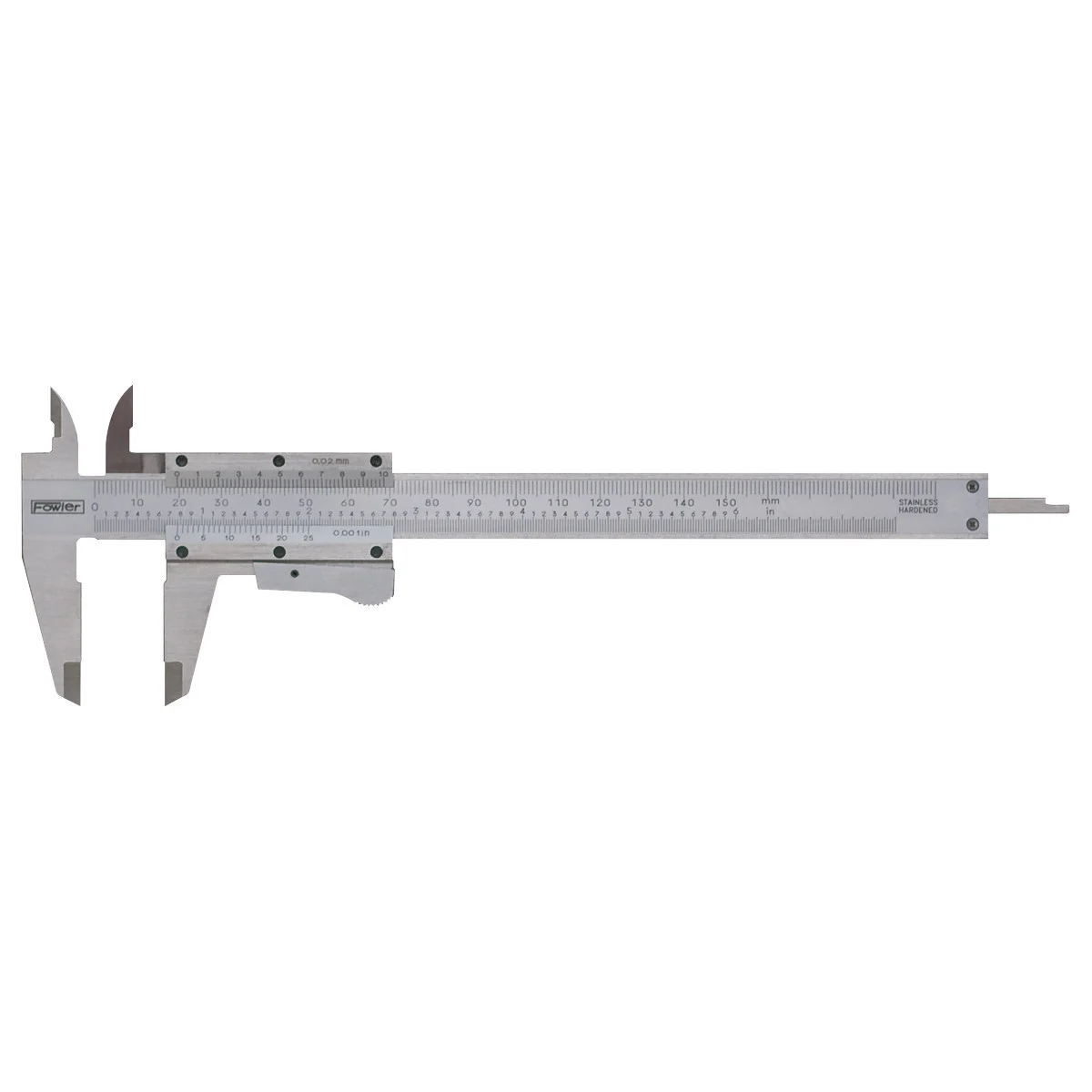 Vernier Caliper with thumb lock, 0-6"/0-150mm FOW-72-059-016