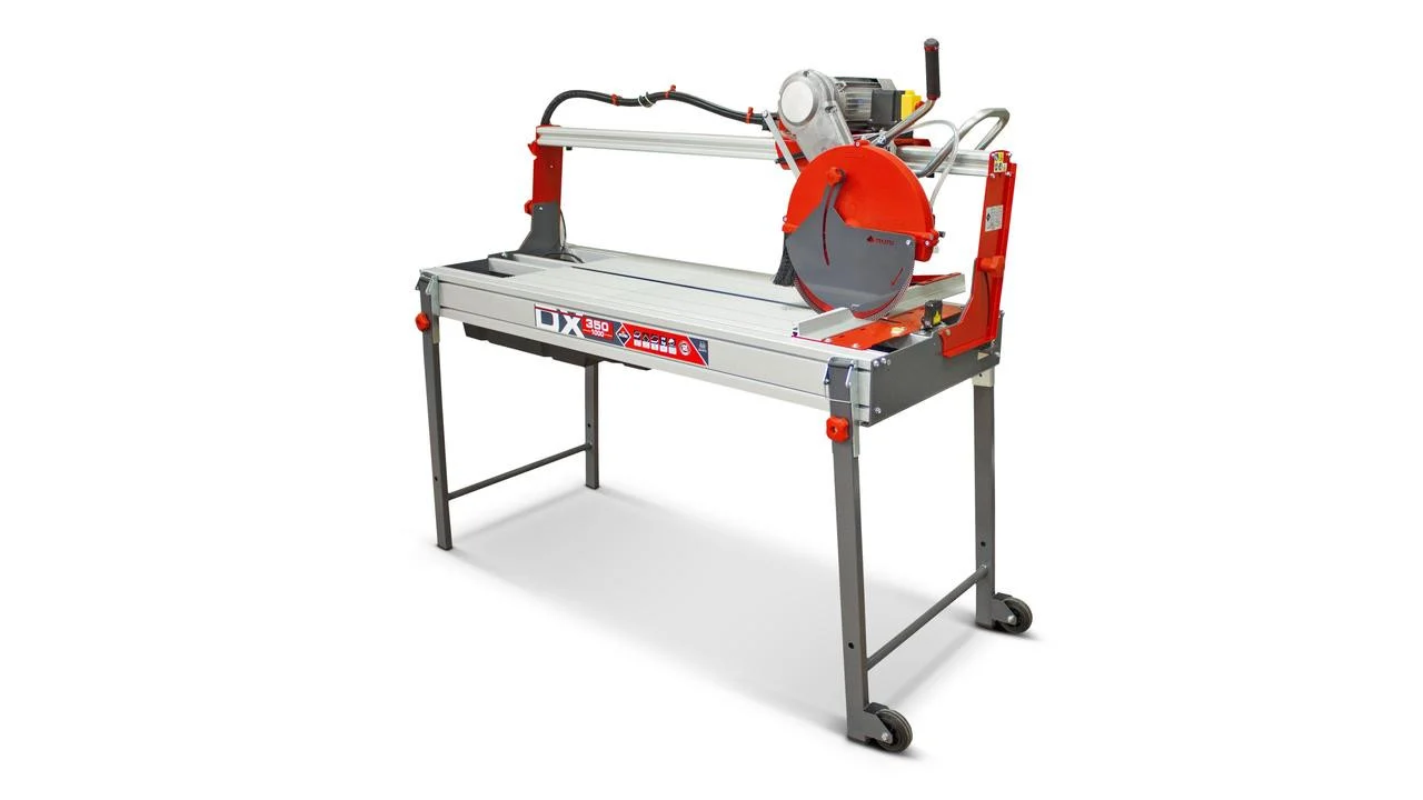 Rubi Tile Saws DX-350-1300 ZERO DUST (3hp) 58"-12" blade(1"arbor)Laser&Level