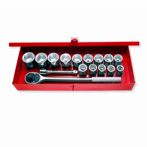 3/4in dr chrome socket set 6-PT 15/16 IN TO 2