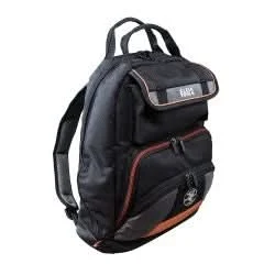 Klein Tools 55475 Tradesman Pro Tool Bag Backpack, 35 Pockets, Black, 17.5-Inch