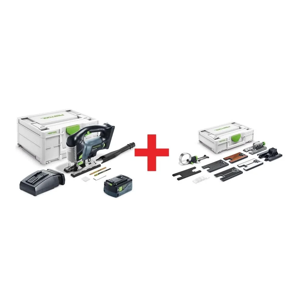 Festool PSBC 420 EB Carvex Jigsaw 4.0Ah Kit with Carvex Imperial Accessory Kit