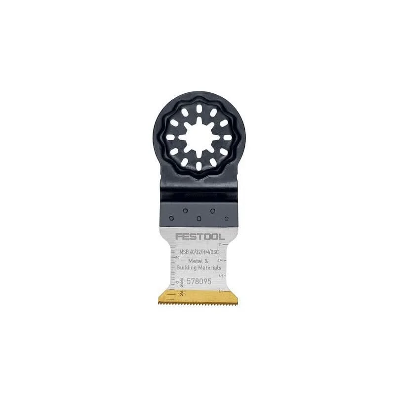 Festool 578095 MSB 40/32/HM/OSC 1-9/16 in. (40mm) x 1-1/4 in. (32mm) Carbide Blade (Starlock)