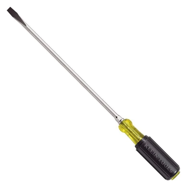 Klein 602-10 3/8" Keystone-Tip Screwdriver 10" Heavy-Duty Round-Shank