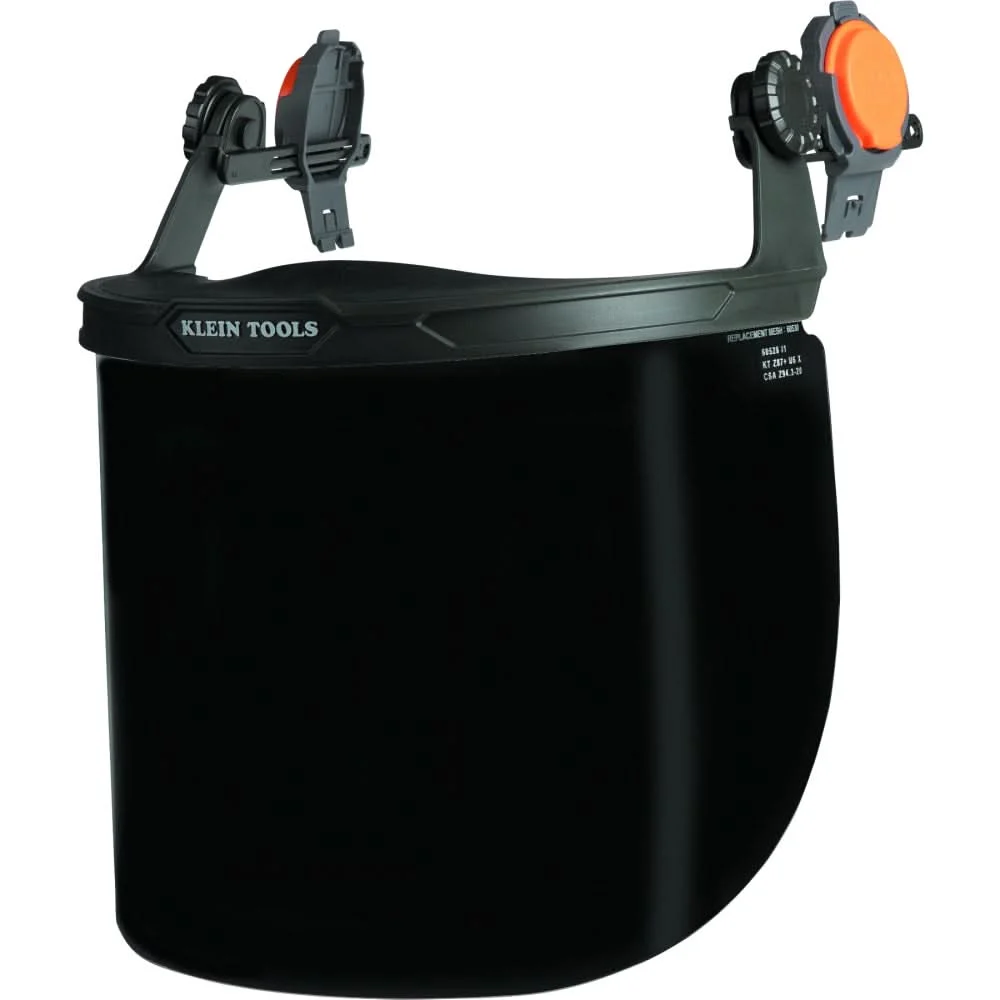 Klein Tools 60529 Face Shield, Full Brim Hard Hat, Gray Tint