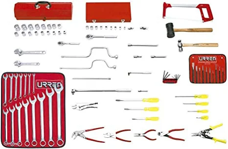 URREA 85 pc industrial basic tool sets with toolbox #99400