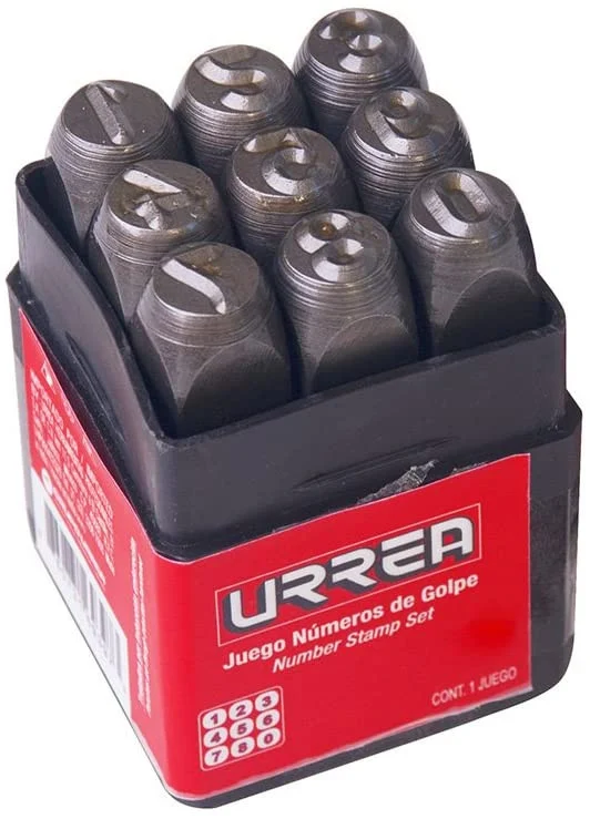 5/16 Inch Striking Numbers 0-9, 9 Pieces Set 42N8