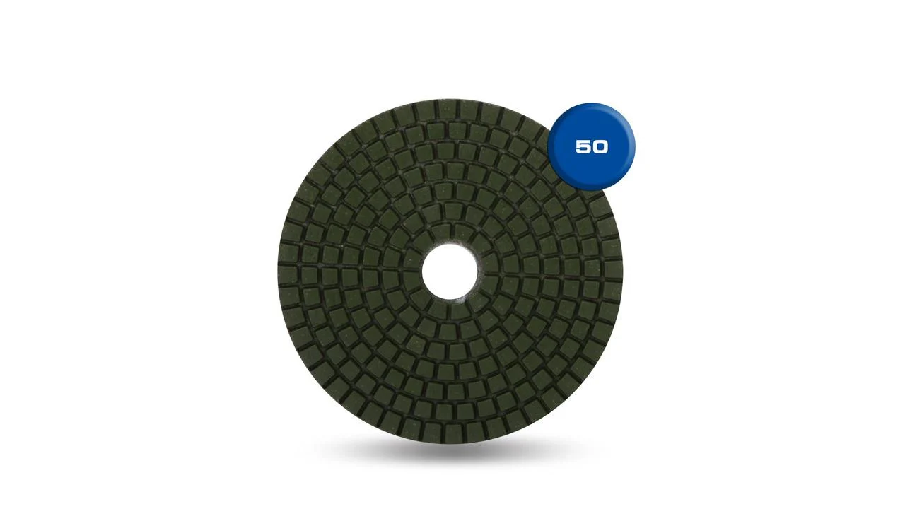 Rubi Wet Polishing Pads POLISHING PADS WET RESINE 4" GR.50