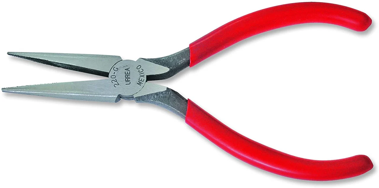 6-5/8 Inch Flat, Conical Long Nose, Non Cutting Heavy-duty Electrician Pliers 22
