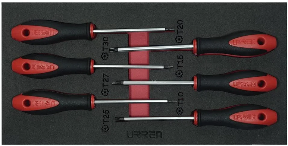 URREA 6 pc BIMATERIAL SCREWDRIVER SETS #CH129