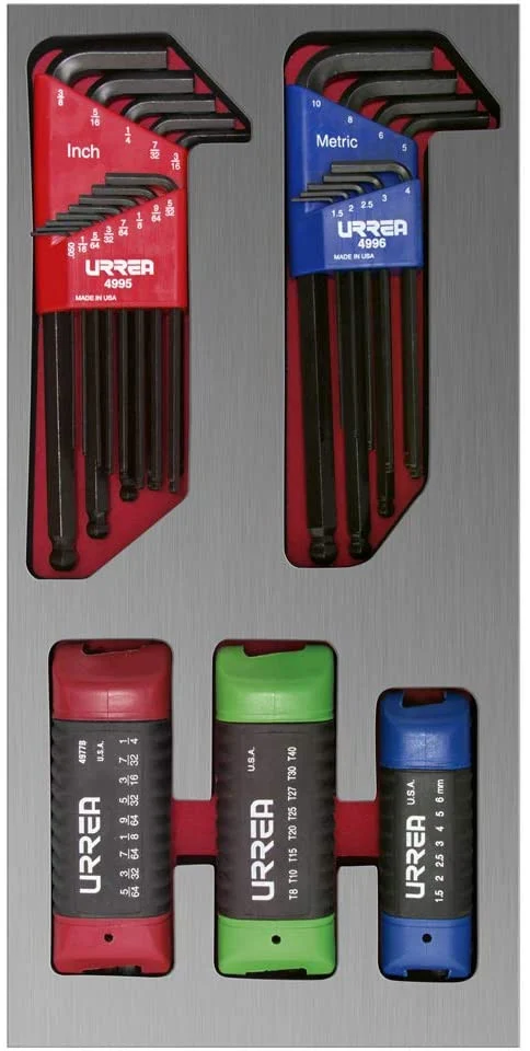 URREA 46 pc HEX KEY SET LOCKING PLIER SET WITH LOCKING PLIER SET #CH120