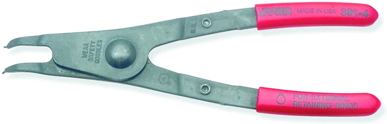 5-13/64 Inch Rubber Grip Heavy-duty Fixed Retaining Ring Pliers 3914