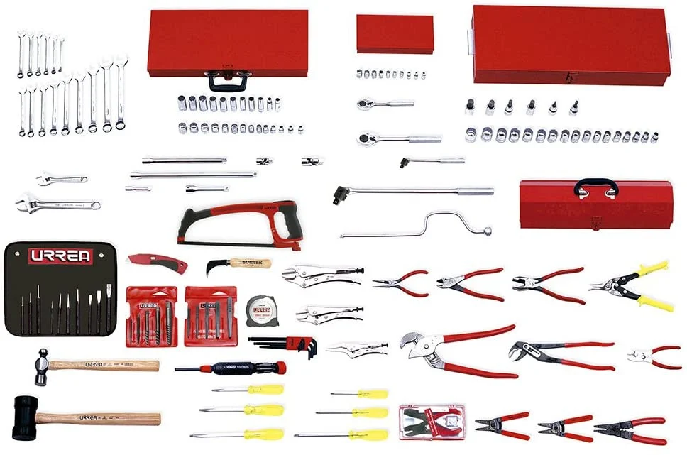 URREA 138 pc Metric industrial basic tool sets with toolbox #99540M