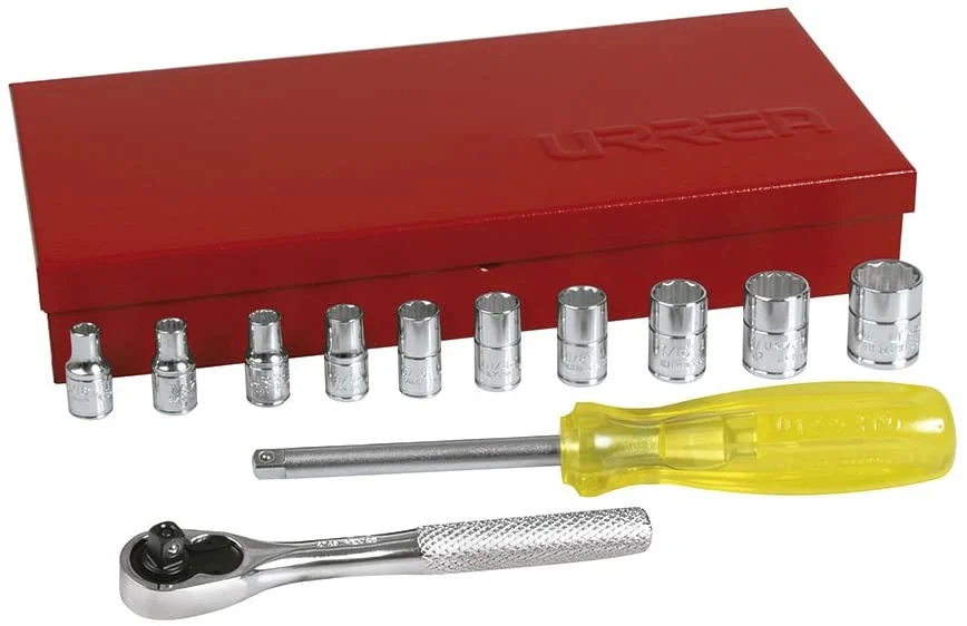 1/4" Drive Socket 13 Pieces Set With Accessories 47110