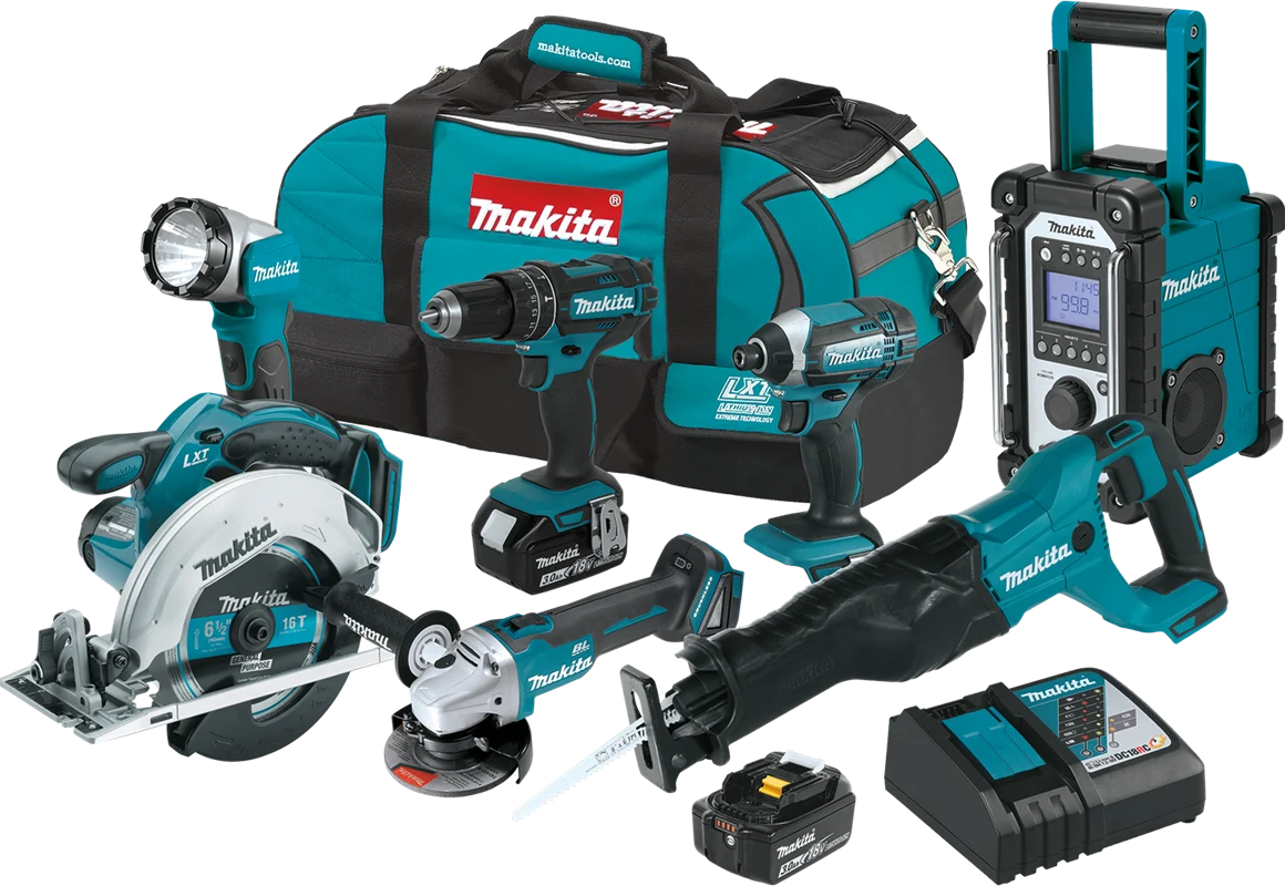 18V LXT? Lithium-Ion Cordless 7-Pc. Combo Kit (3.0Ah), Variable speed Impact Driver, XT704