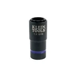 Klein Tools 66015 2-in-1 Impact Socket, 12-Point, 1 and 13/16-Inch
