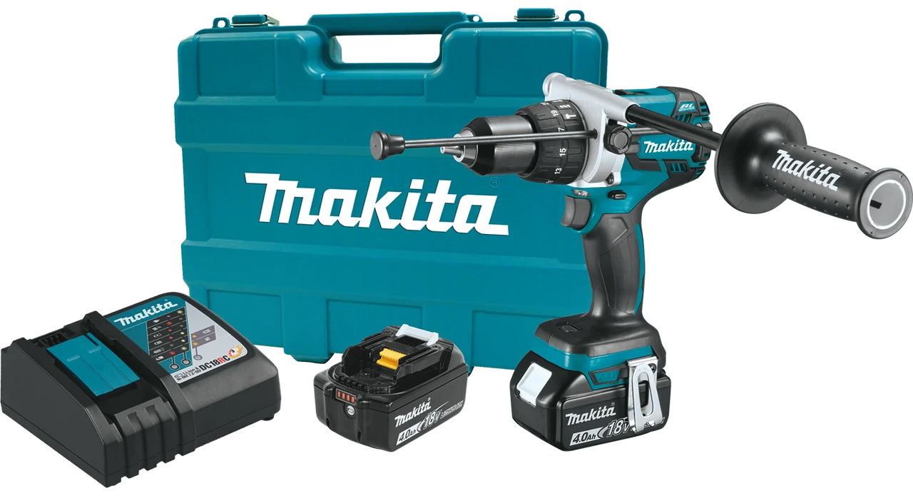18V LXT? Lithium-Ion Brushless Cordless 1/2" Hammer Driver-Drill Kit (4.0Ah), XPH07MB