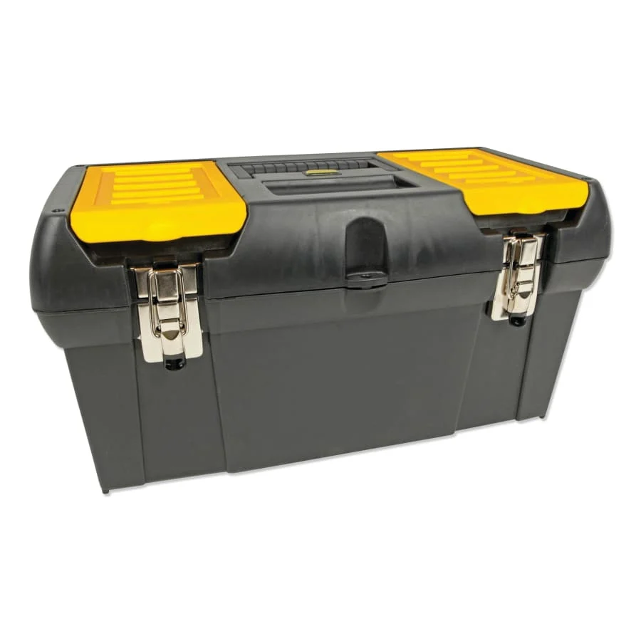 Stanley Series 2000 Tool Box, 18-1/4 in, Plastic, Black
