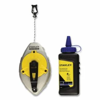 Stanley FatMax Xtreme Chalk Box, 100 ft, with 4 oz Blue Chalk