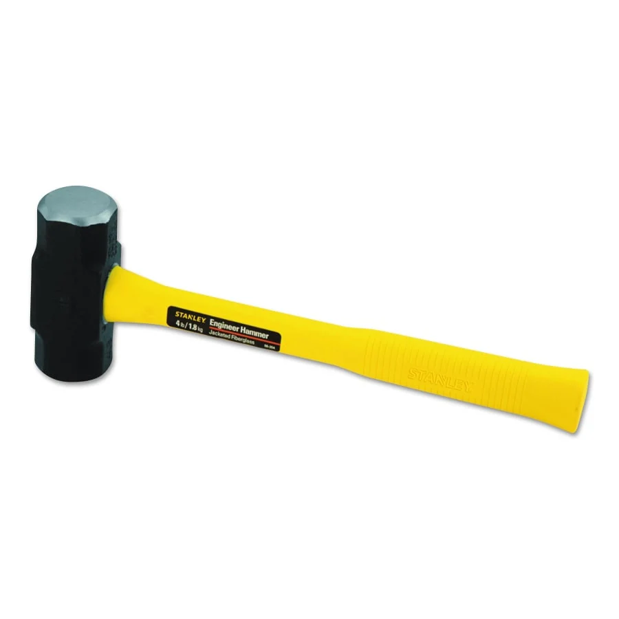 Stanley Engineer Hammers, 4 lb, Fiberglass Handle