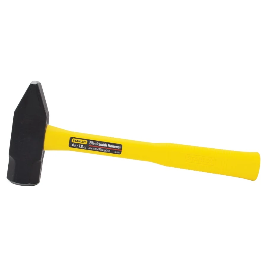Stanley Blacksmith Hammers, 4 lb, Fiberglass Handle