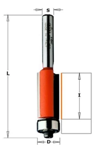 CMT 806.127.11-X10,1/2''Flush Trim Router Bits,10 Pack
