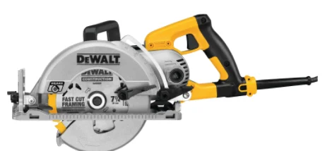 7-1/4" (184MM) WORM DRIVE CIRCULAR SAW W/ ELECTRIC BRAKE DWS535B