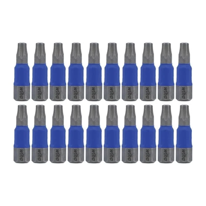 Wiha 70060 TerminatorBlue Impact Bit, Torx T25, 1 in. (20-Pack)
