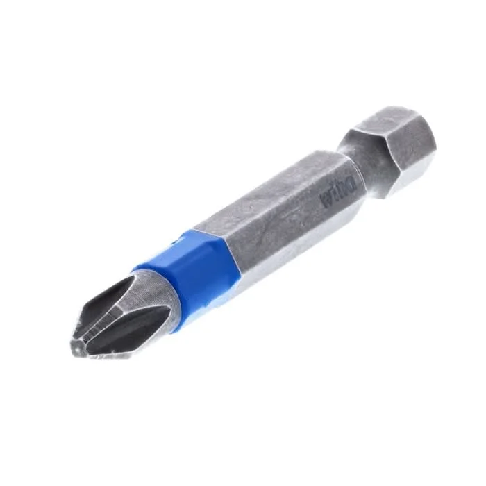 Wiha 70269 TerminatorBlue Impact Bit, Phillips #2, 2 in. (5-Pack)