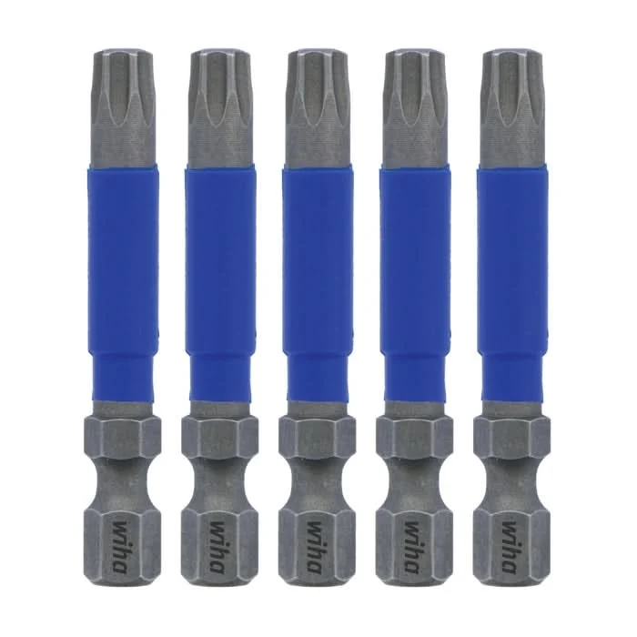 Wiha 70279 TerminatorBlue Impact Bit, Torx T30, 2 in. (5-Pack)