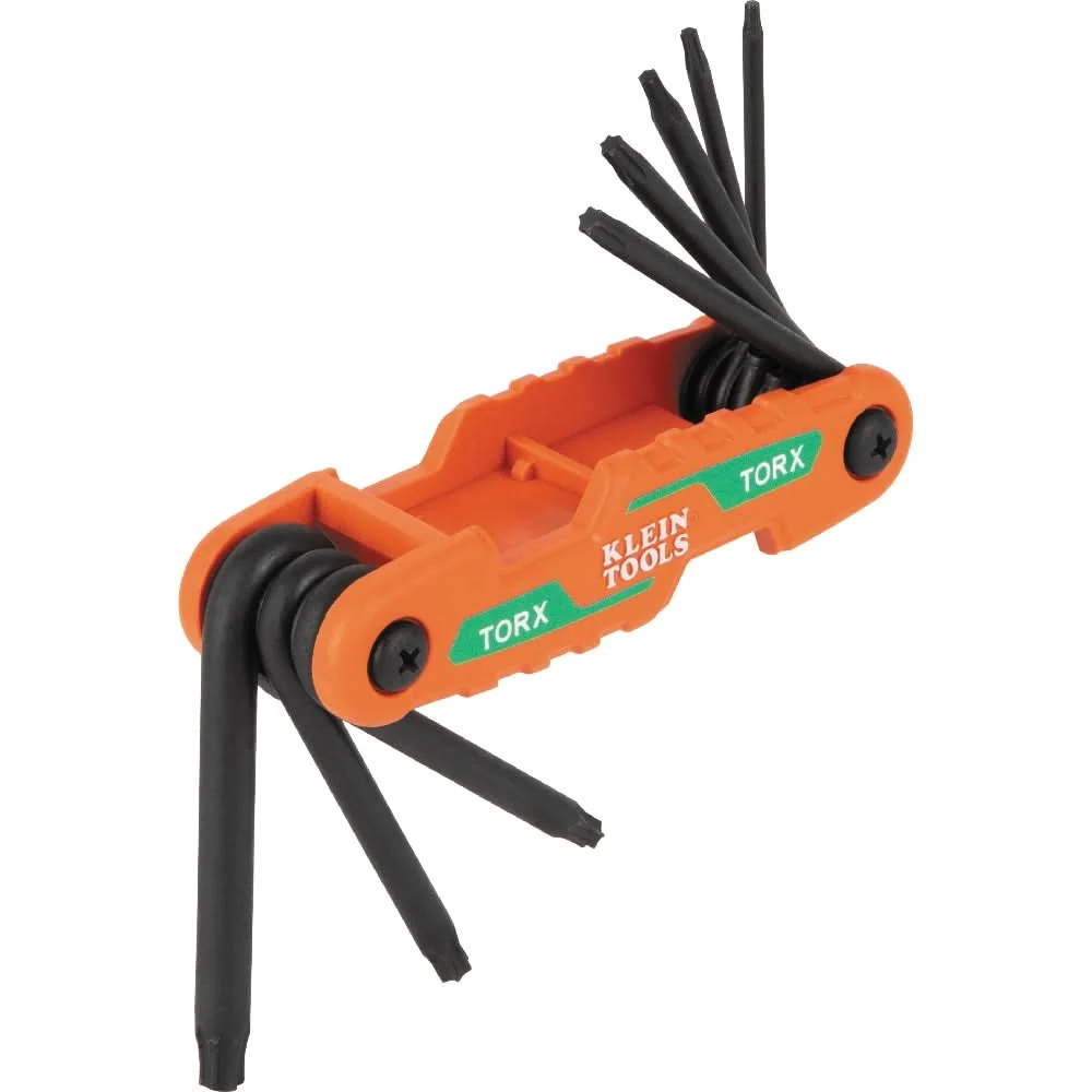 Klein Tools 70540T Compact Folding Hex Key Set, 8-Key, TORX Sizes
