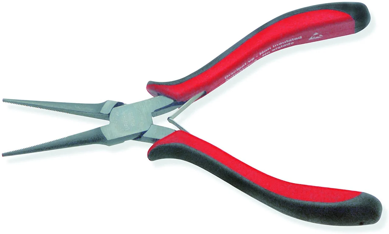 6-3/64 Inch Straight Needle Tip Heavy-duty Electronics Pliers 28641P