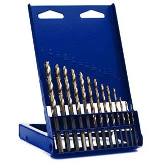 13-pc High Speed Steel Drill Bit Set with Turbo Point Tip