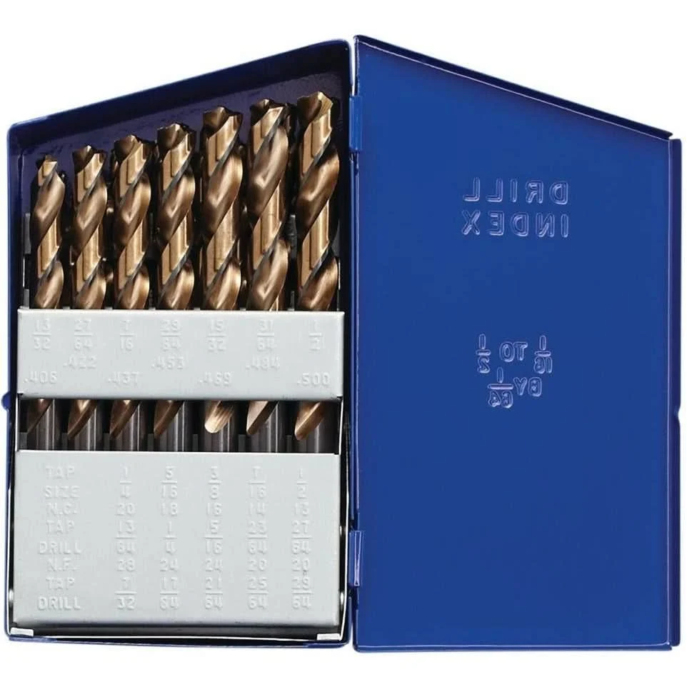 Irwin 73138 High Speed Steel Drill Turbo Point Tip 29 Piece Set