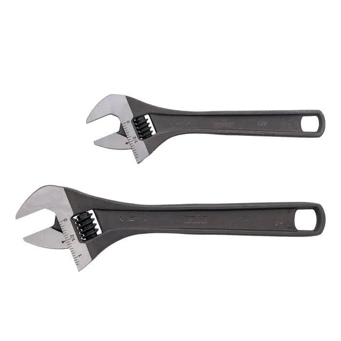 Wiha 76281 2-Piece Adjustable Wrench Set