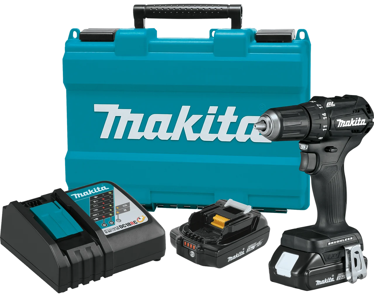 18V LXT? Lithium-Ion Sub-Compact Brushless Cordless 1/2" Driver-Drill Kit (2.0Ah), XFD11RB