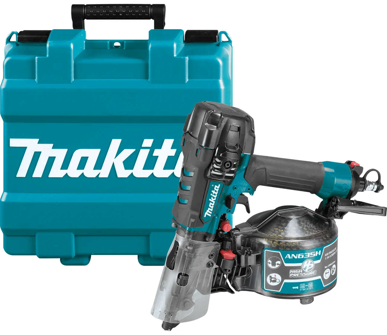 2-1/2" High Pressure Siding Coil Nailer, Tool Hook, AN635H