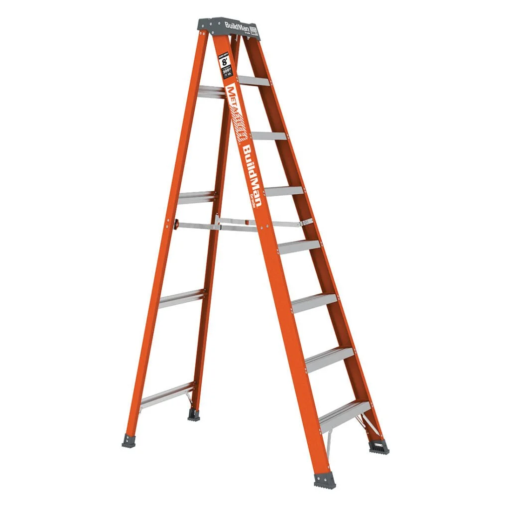8′ Buildman™ Fiberglass Stepladder