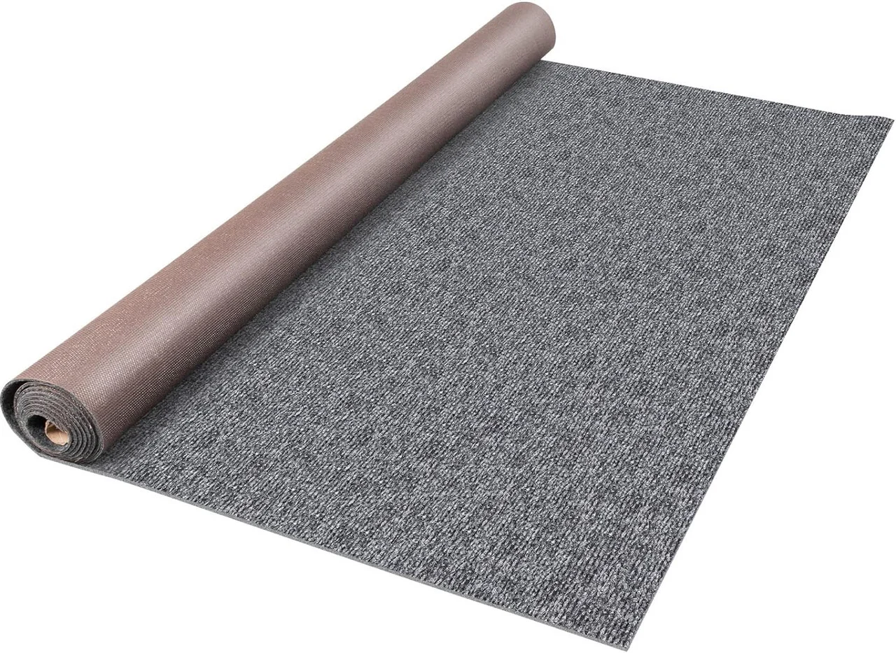 Gray Marine Carpet 6 ft x 13.1 ft Boat Carpet Rugs Indoor Outdoor Rugs for Patio Deck Anti-Slide TPR Water-Proof Back Cut Outdoor Marine Carpeting Easy Clean Outdoor Carpet Roll