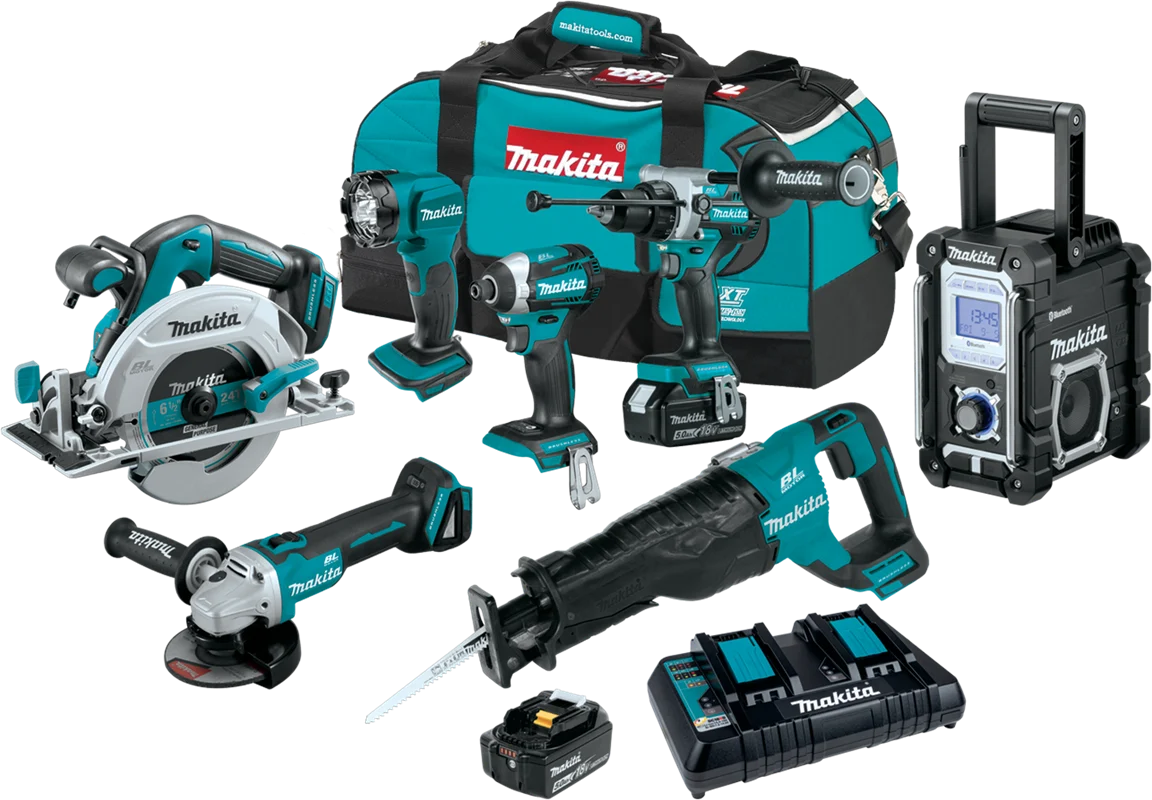 18V LXT? Lithium-Ion Brushless Cordless 7-Pc. Combo Kit (5.0Ah), Brushless motor, XT707PT