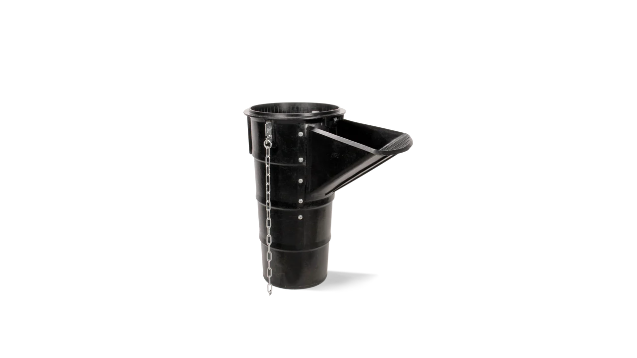 Rubi Rubchute Construction Trash Chutes Rubber rubble chute side-entry section (
