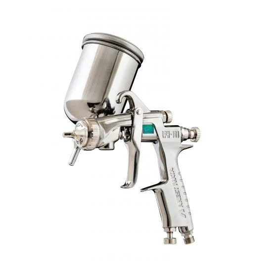 ANEST IWATA 5372B LPH101-LVG Series HVLP Gravity Feed Spray Gun with Cup, 1.4 mm Nozzle, 400 mL Capacity (Discontinued) Replaced by 11030