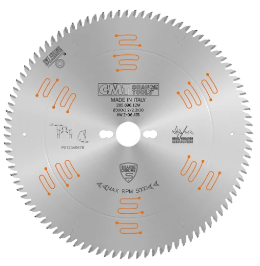 CMT 281.684.14M,13'' + 25/32'',Industrial Low Noise & Chrome Coated Circular Saw Blades With TCG Grind